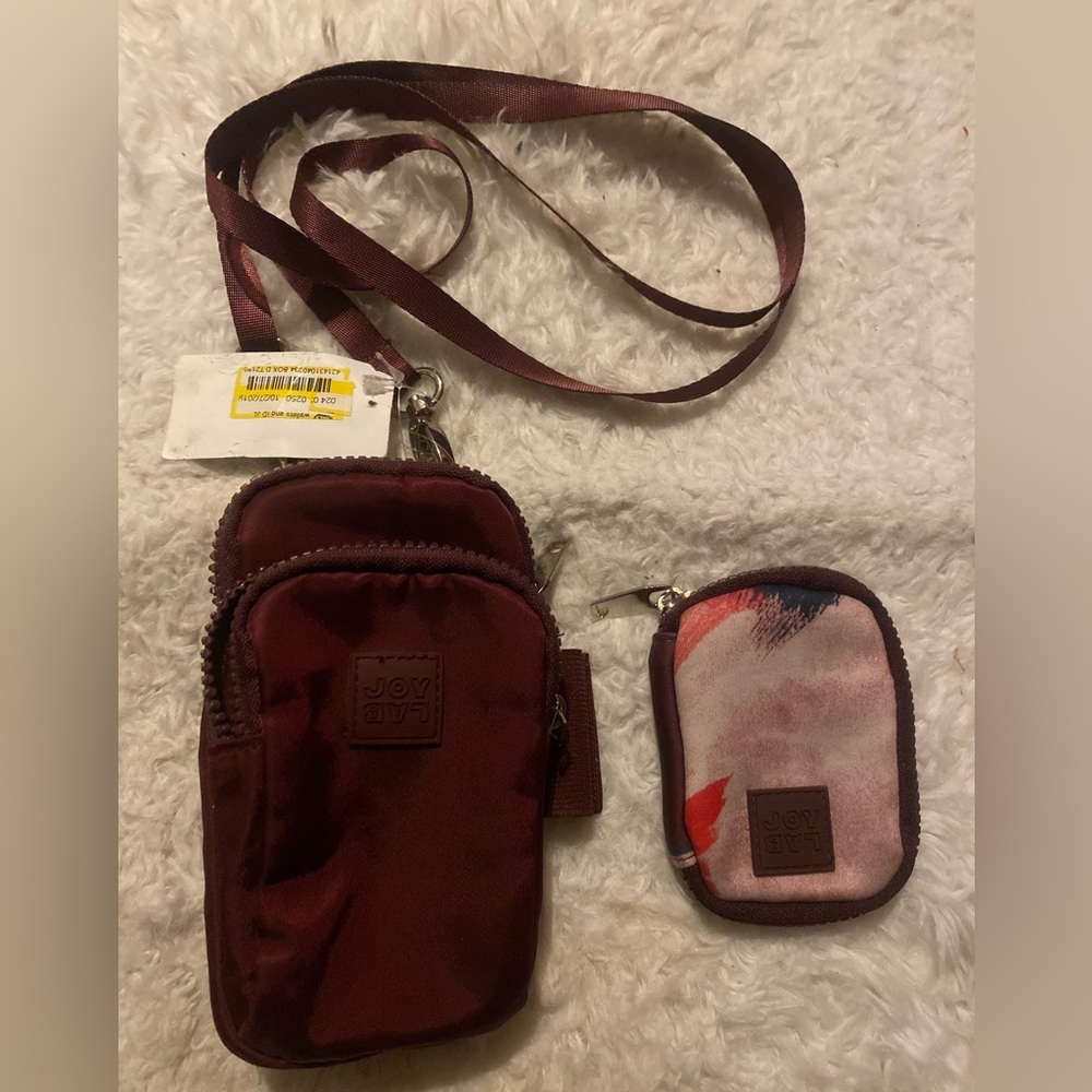 New with tags joy lab crossbody/bumbag/arm band comes with pouch coins/pods